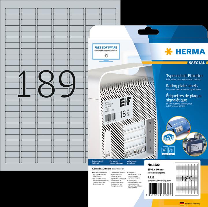 Productafbeelding HERMA Naametiketten A4