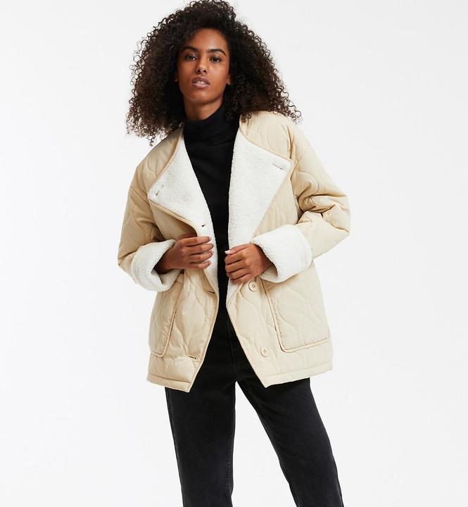 Produktbild La Redoute Collections Halblange Steppjacke mit rundem Ausschnitt (XS)