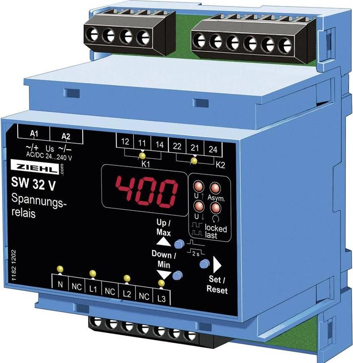 Ziehl Universal voltage monitoring relay SW32V S222279 24