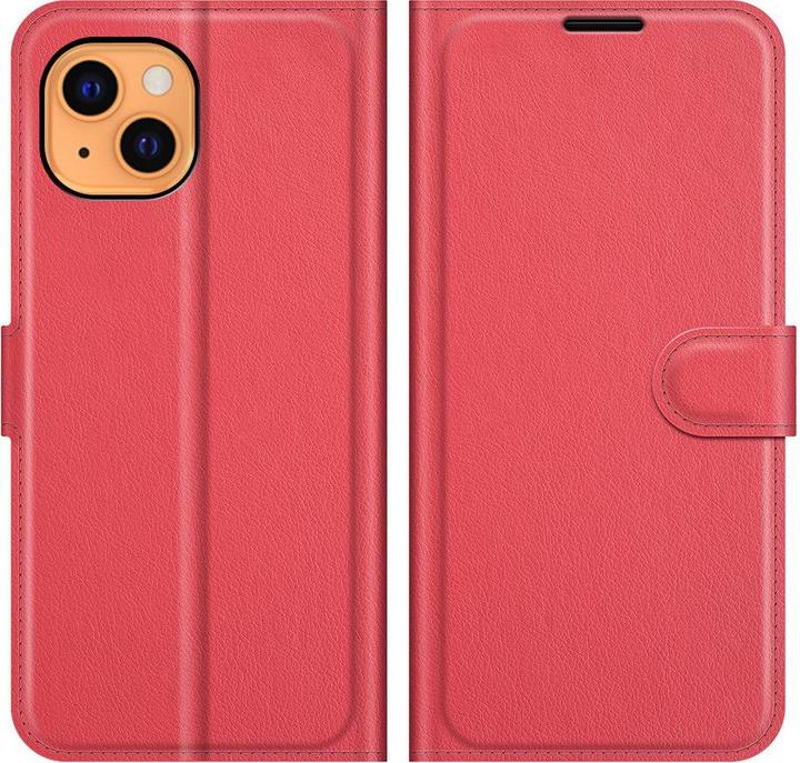 Actual product image Cover-Discount iPhone 13 mini - leather case cover red (Apple iPhone 13 mini)