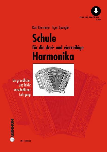 Produktbild Schule für die drei- und vierreihige Steirische Harmonika (Deutsch, Karl Kiermaier, Egon Spengler, 2022)