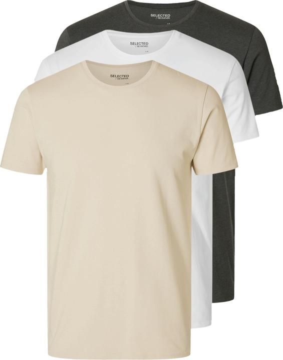 Selected Homme 3er-Pack Baumwoll T-Shirt (S)
