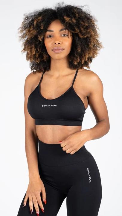 Produktbild Gorilla Wear Quincy Seamless Sport Bra - Schwarz (M, L)