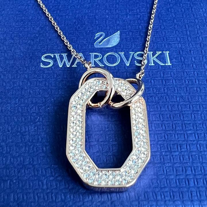 Actual product image Swarovski Dextera Octagon Shape White Rose Gold (Swarovski Metal, 36 cm)