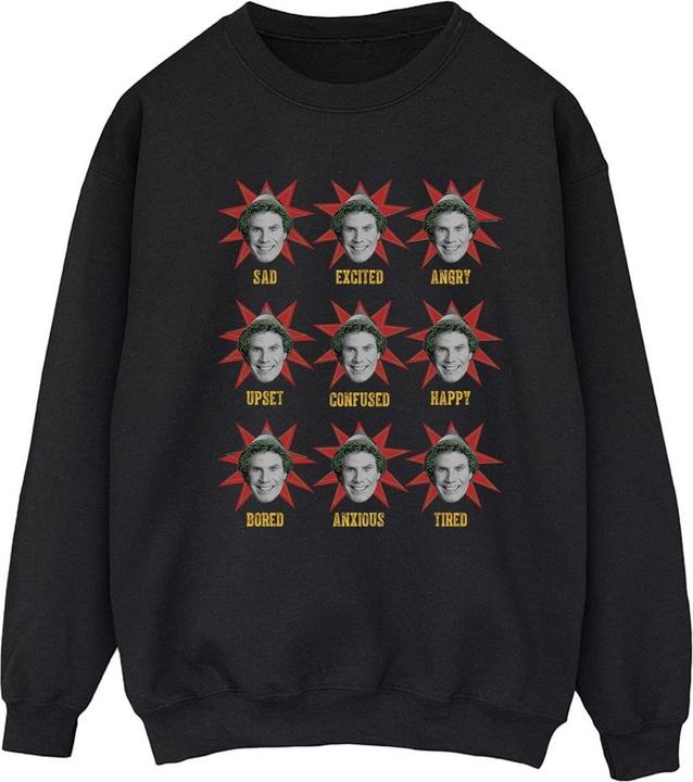 Actual product image Elf Womens/Ladies Many Moods Of Buddy Sweatshirt (4XL)
