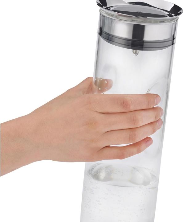Produktbild WMF Wasserkaraffe 0,8l Griffmulde Glas Karaffe Motion CloseUp-Verschluss (0.80 l)