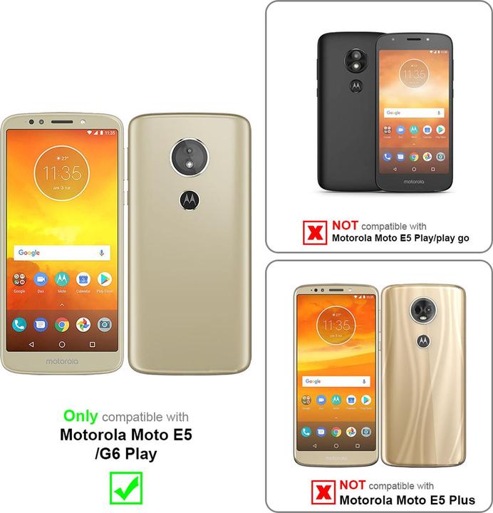 Image du produit Cadorabo Book avec fonction stand Cover (Motorola Moto G6 Play, Motorola Moto E5)