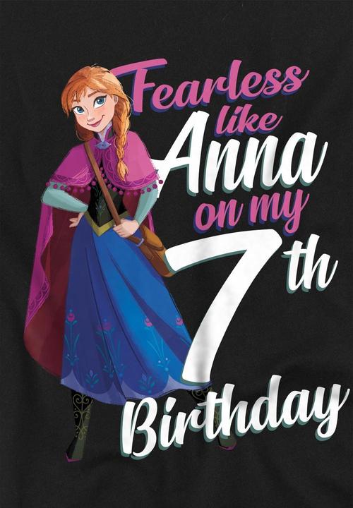 Produktbild Disney Frozen Fearless Like Anna TShirt 7. Geburtstag (104)