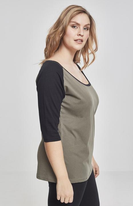 Immagine prodotto Urban Classics Tee Raglan 3/4 da donna a contrasto (5XL)