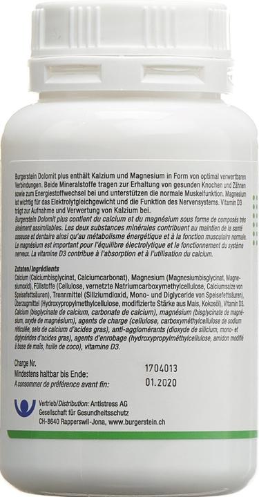 Produktbild Burgerstein Dolomit Plus (150 Stück, Tabletten, 150 g)