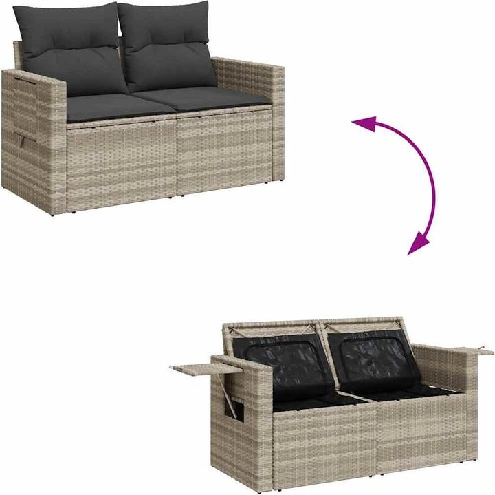 Produktbild VidaXL 10-tlg. Garten-Lounge-Set mit Kissen