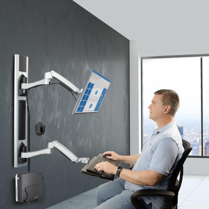 Produktbild StarTech COM Workstation Wandhalterung VESA-Halterung fur 32 Monitor 10kg Schwenkbare Monitorhalteru (Wand, 32")