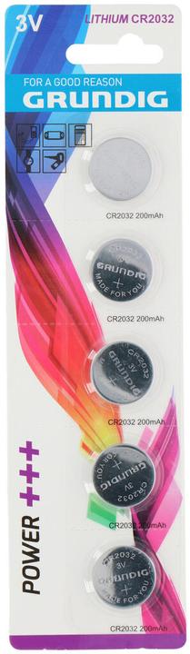 Actual product image Grundig Battery Button cell CR2032 3V Lithium 5 pieces (5 pcs., CR2032, 200 mAh)