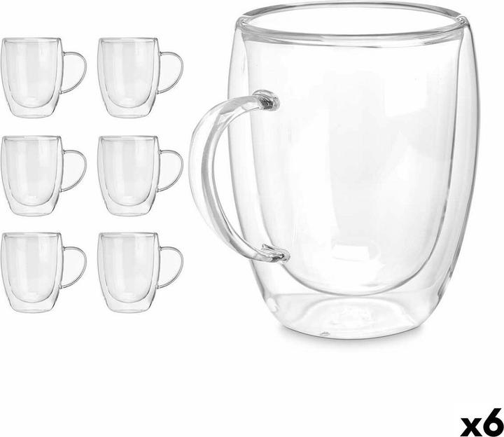 Produktbild Vivalto Henkelbecher OCT-DG2225L Durchsichtig 340 ml (6 Stück) (0.34 l, 6 x)