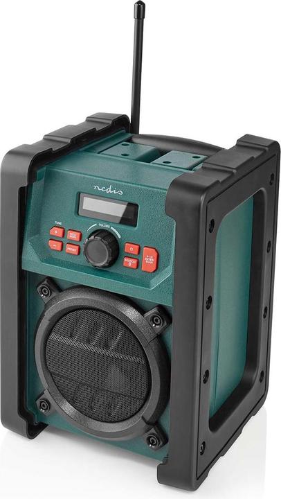 Produktbild Nedis DAB + Radio Tisch Ausführumg DAB+ / FM 2.2" Scharz-weiss Monitor Batteriebetrieben/Netzstromver (DAB+, FM, Bluetooth)