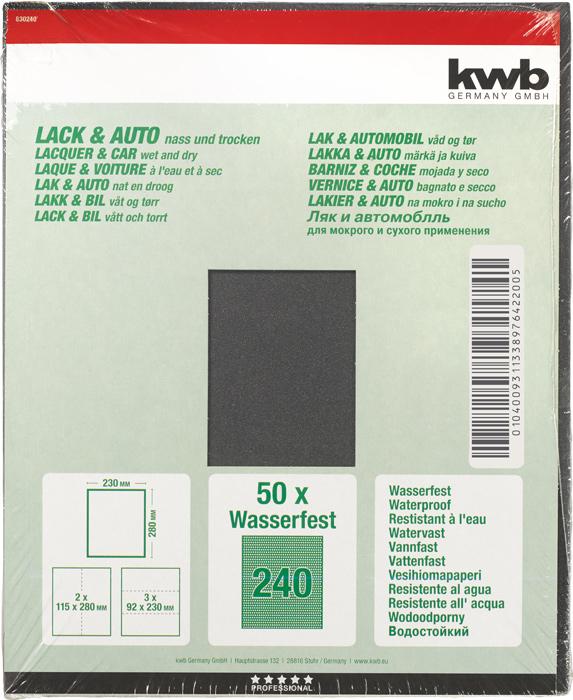 Produktbild kwb Schleifpapier Lack & Auto K 240 (K 240)