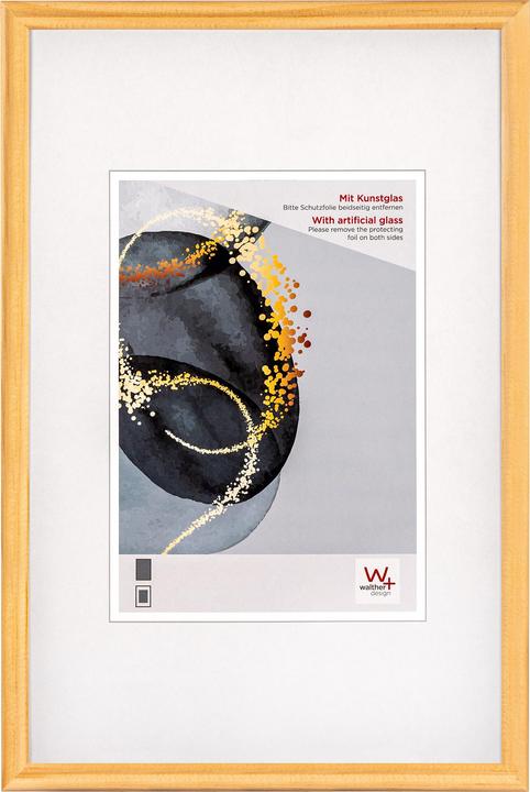Actual product image Walther Design Select wooden frame with art glass (9 x 13 cm)