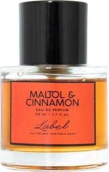 Actual product image Label Maltol & Cinnamon EdP Eau de Parfum 50ml (Eau de parfum, 50 ml)
