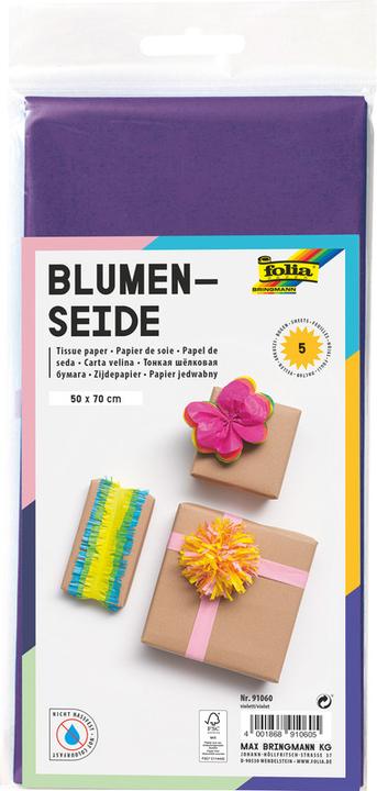Image du produit Folia Papier de soie, (l)500 x (H)700 mm, 20 g/qm, violet (20 g/m², 1 x)