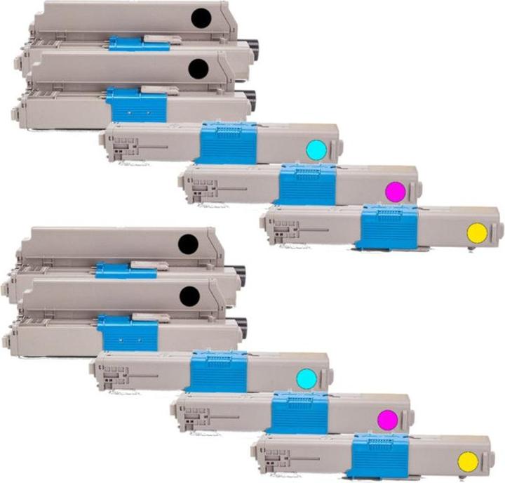 Image du produit Hermex Compatible OKI MC562DNW Cartouches de toner (M, CF, Y, C)