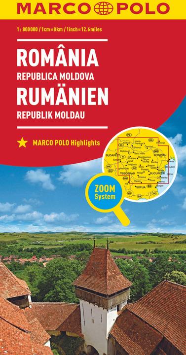 Produktbild Marco Polo Karte Rumänien, Republik Moldau. Roumanie, Republique Moldovie. Romania, Republica Moldov