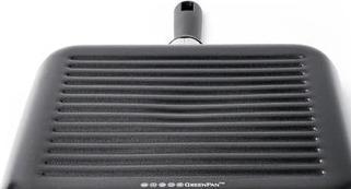 Actual product image Greenpan Memphis grillpan 28cm - zwart - inductie - PFAS-vrij (28 cm, Grill pan, Aluminium)