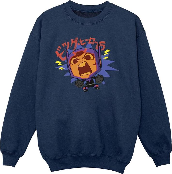 Disney Big Hero 6 Baymax Hiro Angry Manga Sweatshirt Mädchen