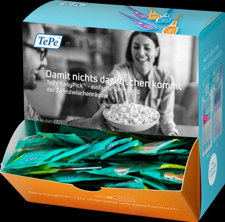 Produktbild TePe EasyPick Dispenser Box (100 x 2 Stück), M/L, türkis