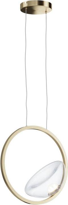 Maytoni Lunare LED Pendant Light, lampada a sospensione 5W in ottone bianco caldo (450 lm)