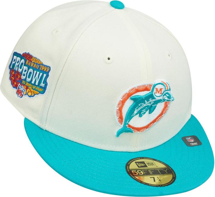 Actual product image New Era 59Fifty Fitted Cap Throwback Miami Dolphins - 7 1/4 (7 1/4)