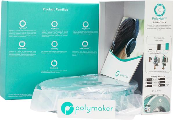 Produktbild Polymaker PolyMax PLA - True Teal - 2.85mm (Tough PLA, 2.85 mm, 750 g, Türkis)