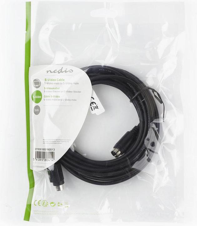 Actual product image Nedis Video cable, S-Video plug (S/UTP, 0.03 m)