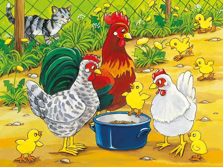 Produktbild Ravensburger Tiere auf dem Bauernhof Würfelpuzzle (12 Teile)