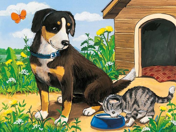 Produktbild Ravensburger Tiere auf dem Bauernhof Würfelpuzzle (12 Teile)