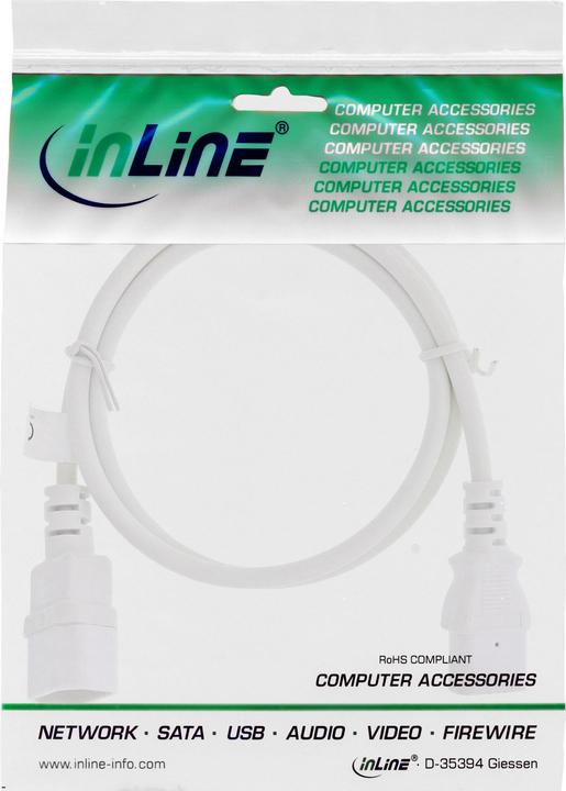 Produktbild InLine Kaltgeräteverlängerung (2 m, C14, C13)
