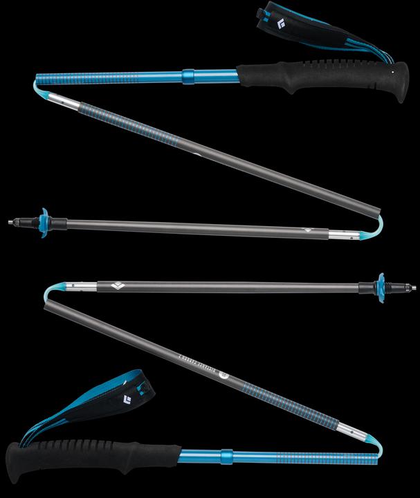 Produktbild Black Diamond Trekkingst?cke Distance Carbon Z (anthrazit/blau, 1 Paar, 130 cm) (130 cm)