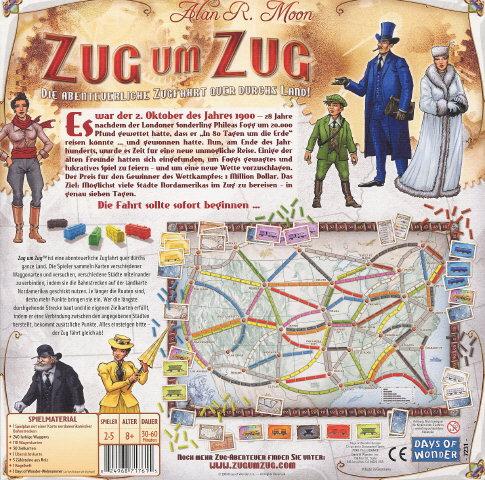 Actual product image Days of Wonder Ticket to Ride (German)