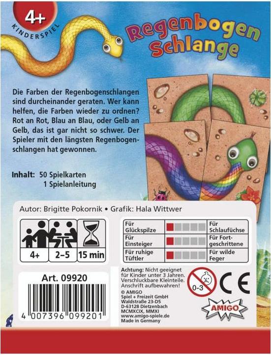 Produktbild Amigo Regenbogenschlange (Deutsch)