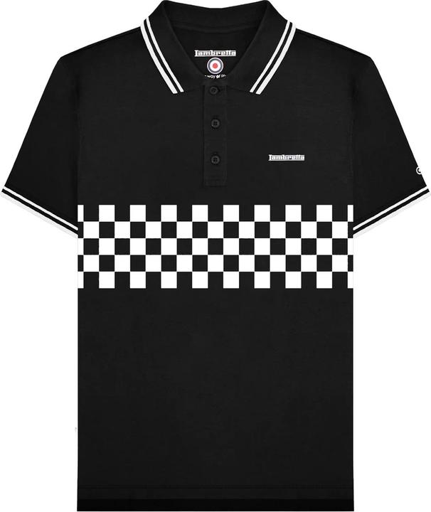 Lambretta SS25 Poloshirt Mit kontrastfarbenen Streifen (4XL)
