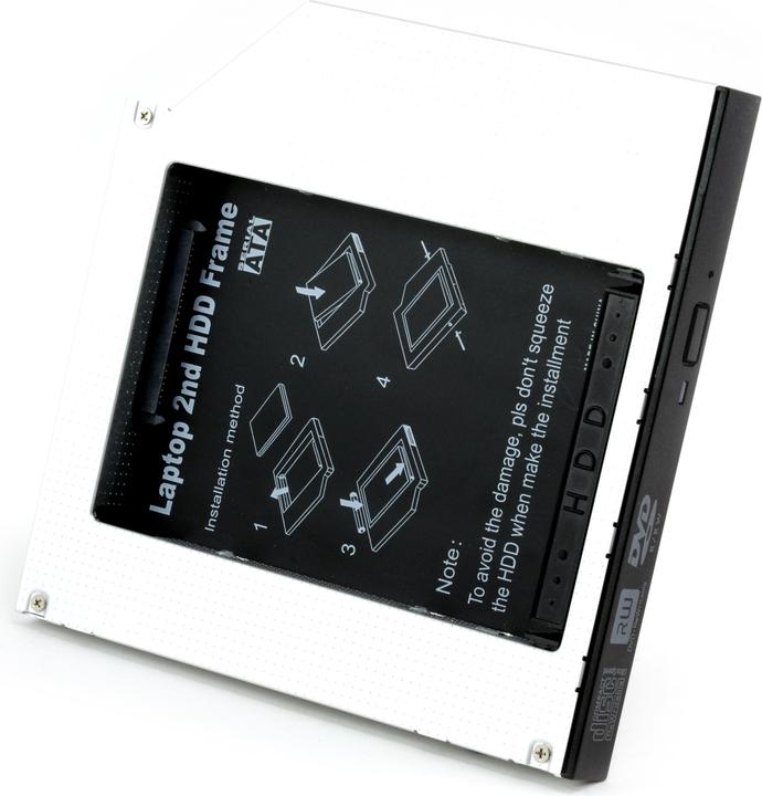Produktbild CSL 2,5" SATA Festplatten-Einbaurahmen für 12,7mm Laptop Laufwerksschacht