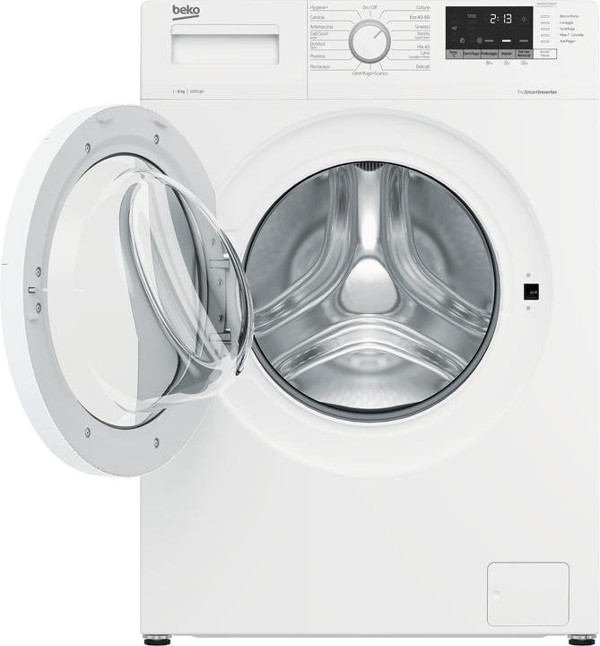 Immagine prodotto Beko WUX81232WI/IT lavatrice Libera installazione Caricamento frontale 8 kg 1200 Giri/min C Bianco (8 kg, A sinistra)