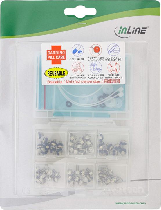 Produktbild InLine PC-Schraubenset, 83-teilig