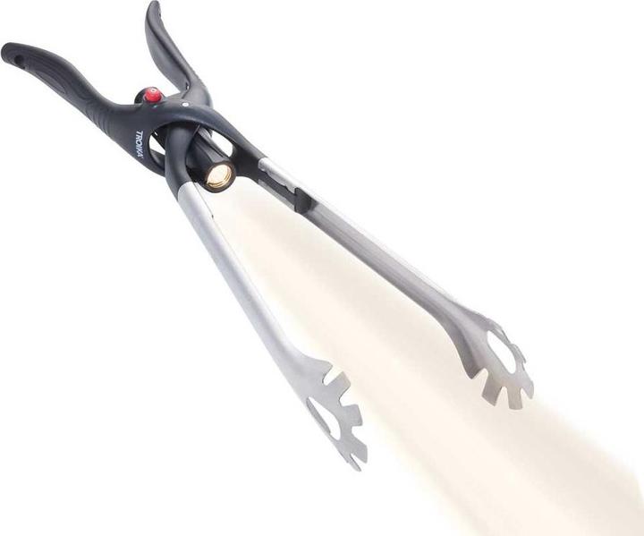 Actual product image Troika BBQ+LIGHT barbecue tongs with torch, matt grey/black