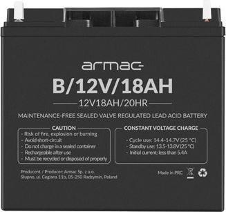 Immagine prodotto Armac Batteria al gel universale per Ups B/12V/18Ah