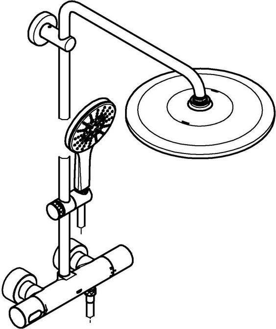 Actual product image Grohe Rainshower SmartActive 310 shower system