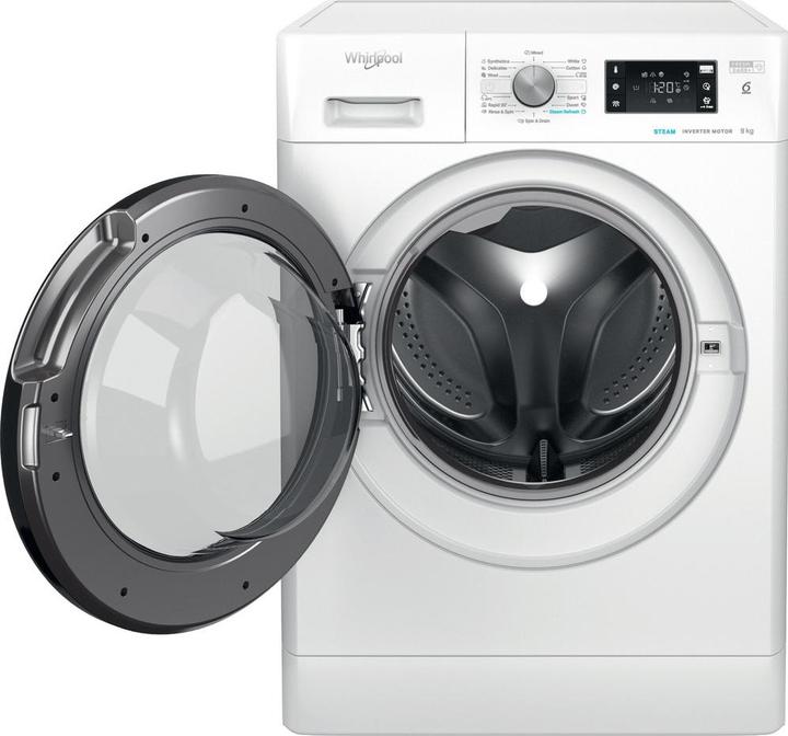 Image du produit Whirlpool FFB 9469 BV EE - FreshCare+ Steam - Machine à laver de 9kg (9 kg, Gauche, Prise UE)