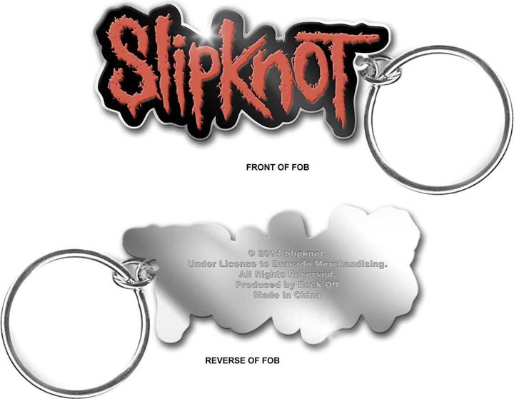 Actual product image Slipknot Logo Enamel Keyring