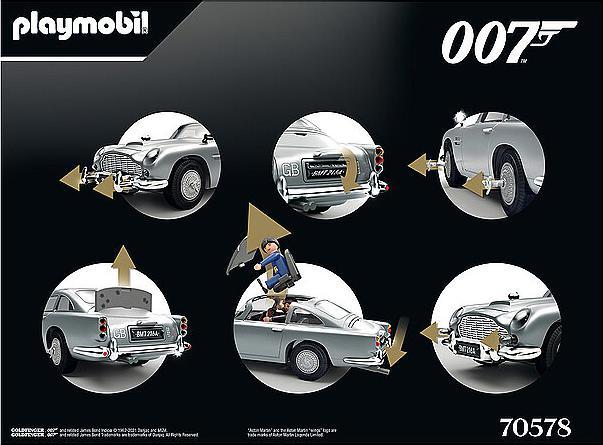 Actual product image Playmobil James Bond Aston Martin DB5 - Goldfinger Edition (70578, Playmobil Aston Martin)