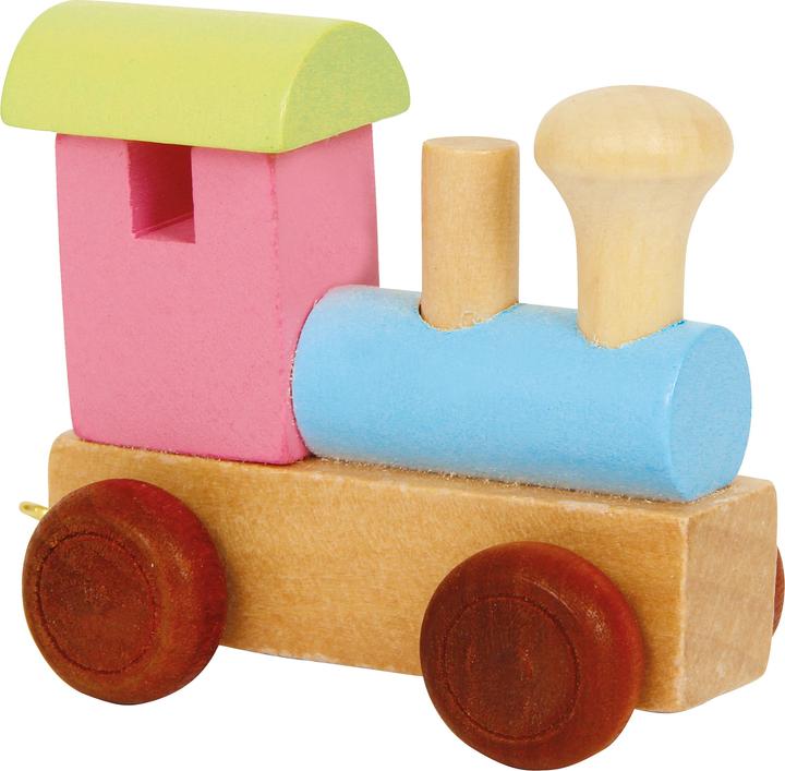 Actual product image small foot Letter train locomotive