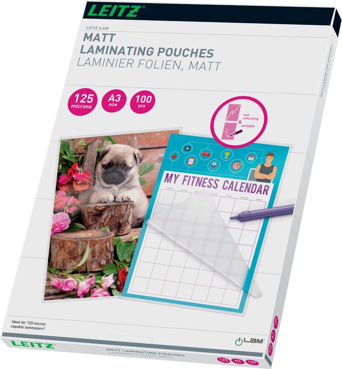 Produktbild Leitz iLAM Heisslaminierfolien matt A3 (A3, 100 Stück, 125 µm)